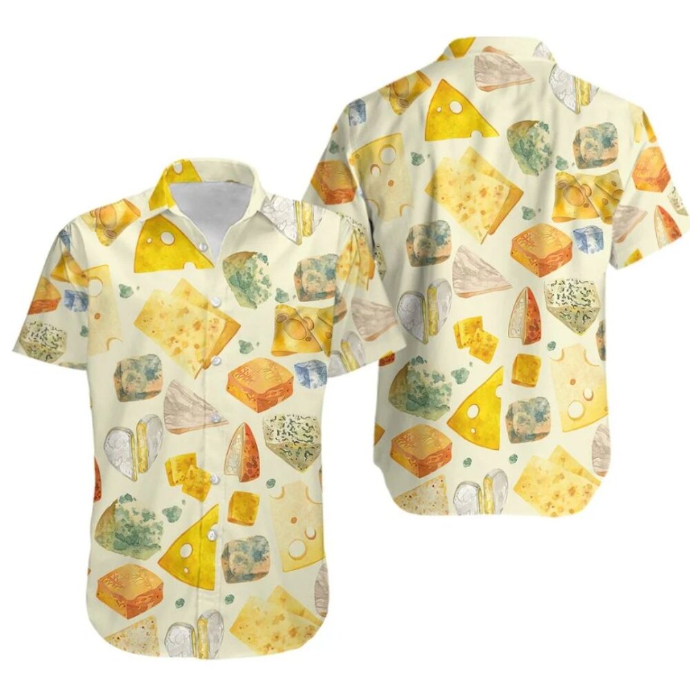 Funny Cheese Lovers Button Up Shirt